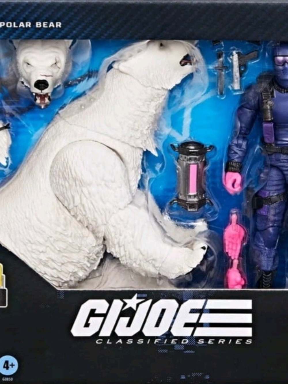 GI Joe Classified 161 Series Polar Bear & Snake Eyes Figure Playset - White